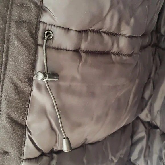 PUREMSX Men's Quilted Jacket Parka Insulated Fur Hooded Heavy Duty Overcoat Sz M - Picture 6 of 16